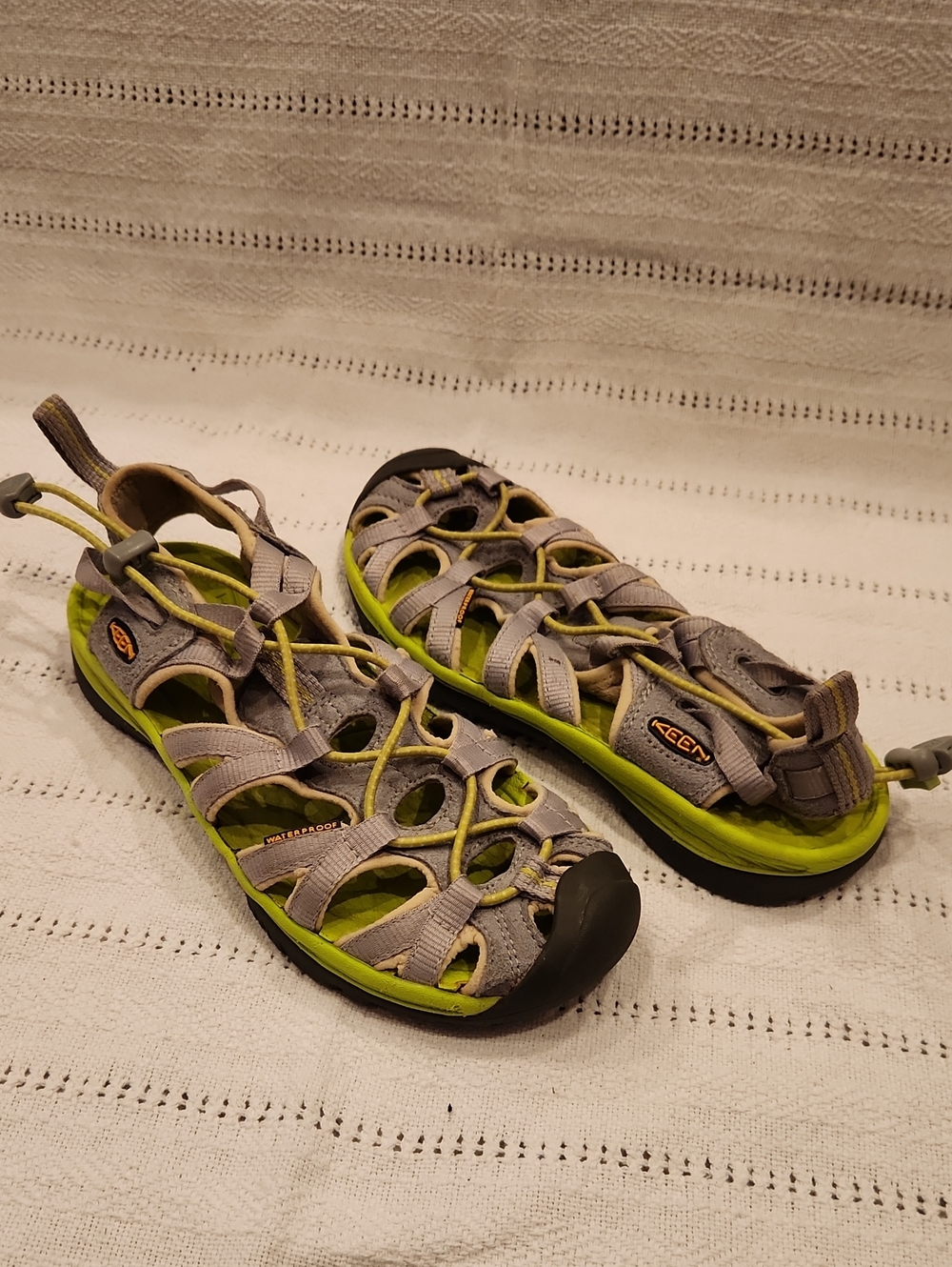 Keen Women's Gray and Lime Sport Sandals